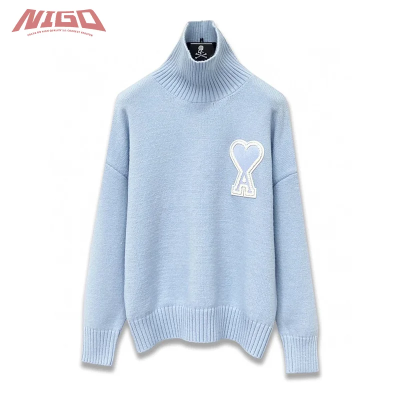 

NIGO AMI 21ss Wool Loose Shoulder Knit Sweater Code@AM1