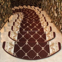 european style household stair mats adhesive free self adhesive stepping mats non slip mats solid wood staircase carpetfloormats