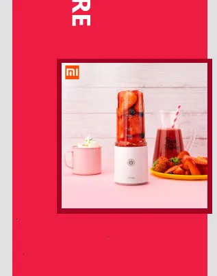 Xiaomi mijia Ocooker из нержавеющей стали, молодежная портативная соковыжималка, машина для приготовления фруктов и овощей, точечный переключатель, Пылезащитная