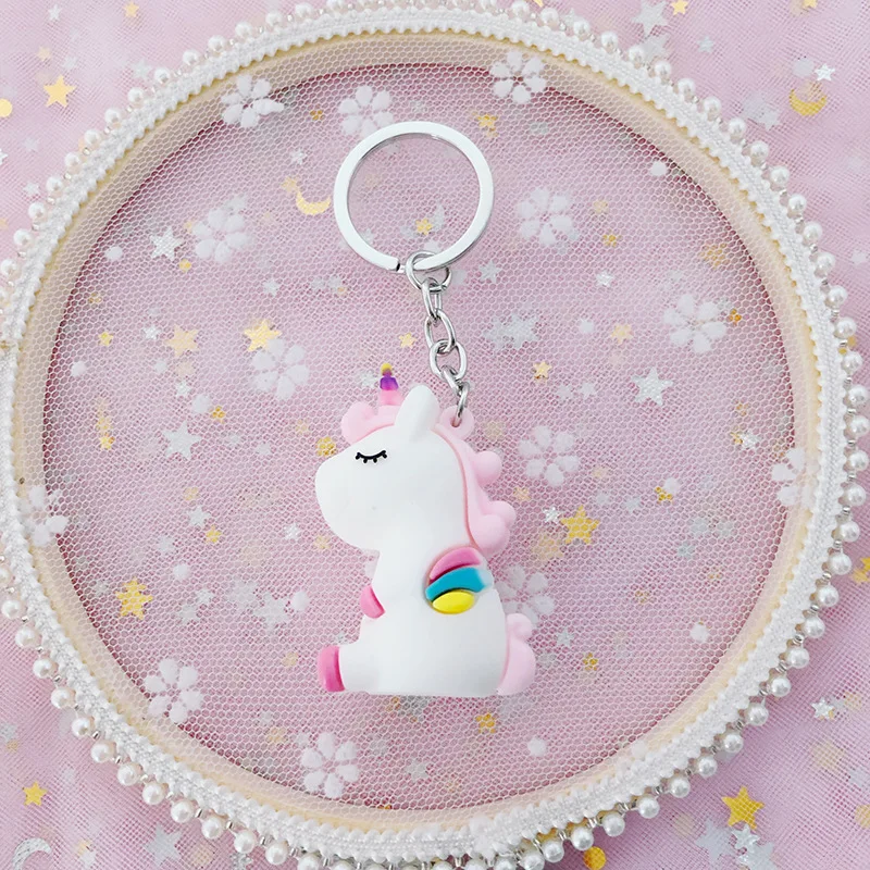 NO.1 Мультфильм брелок Hello Kitty милый KT кот Единорог лягушка куклы брелоки Автомобильный Брелок Студенческая сумка брелок кулон творческие подарки - Цвет: NO.1