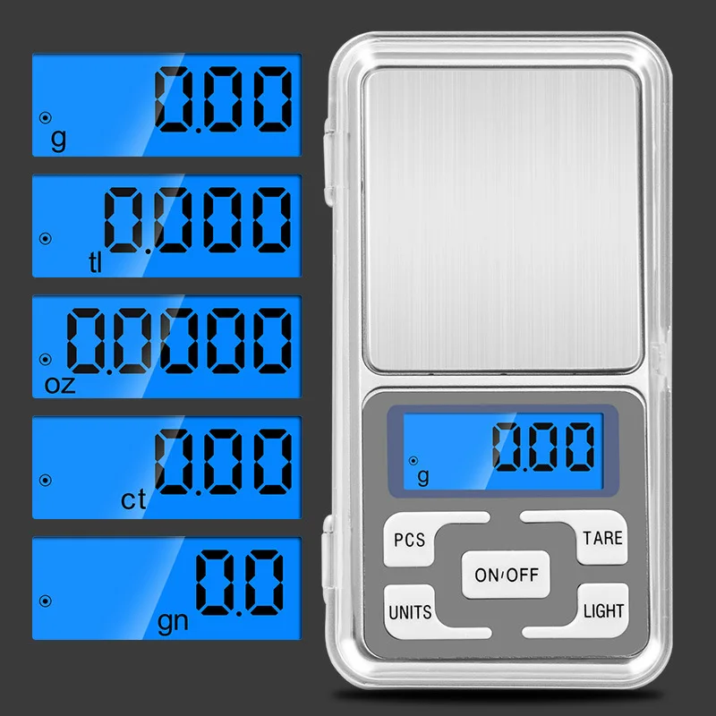 

Hot Ultra Slim Pocket Jewelry Weight Scale Balance Electronic Gram Scale FQ-ing