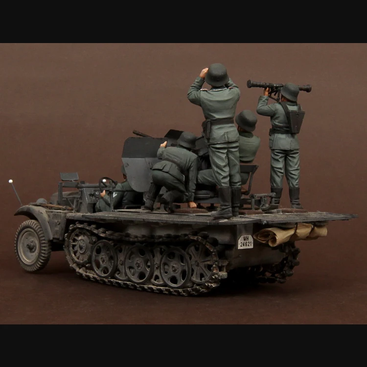 1/35 команда для Sd. KFZ. 10/4 мех 2 см FlaK 30 Смола Модель солдат GK второй мировой войны