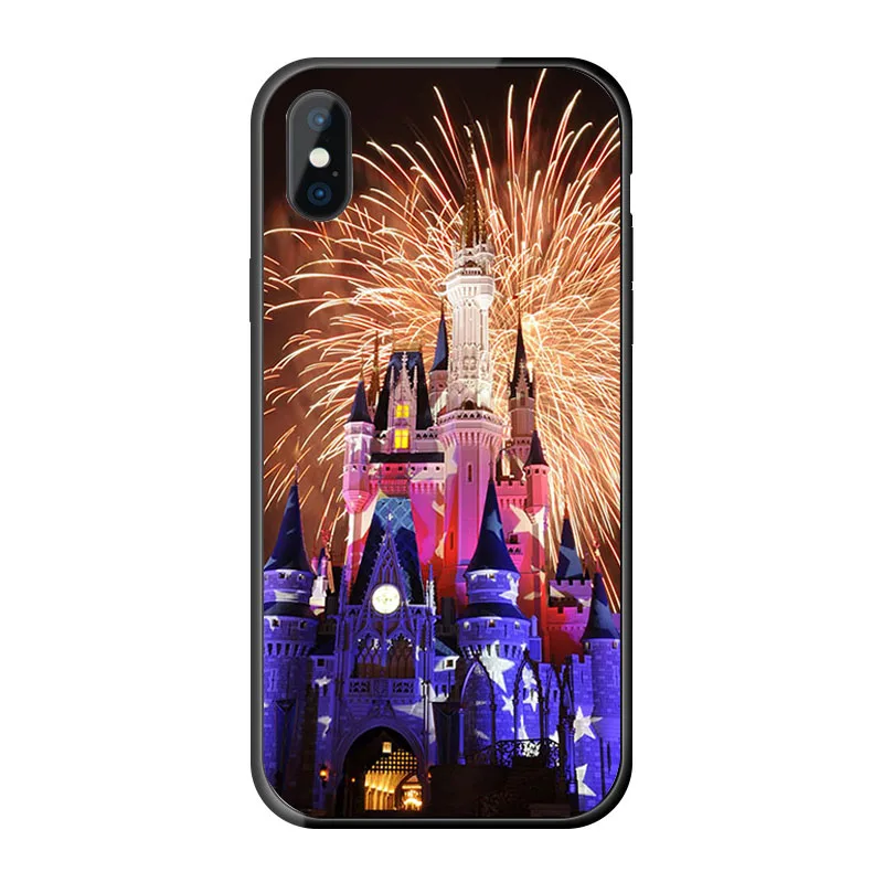 World Cinderella Castle Fireworks Transparent Soft TPU Case Cover For iPhone 11 Pro X XS Max XR6S 6 7 8 Plus 5S 5 SE Cases | Мобильные