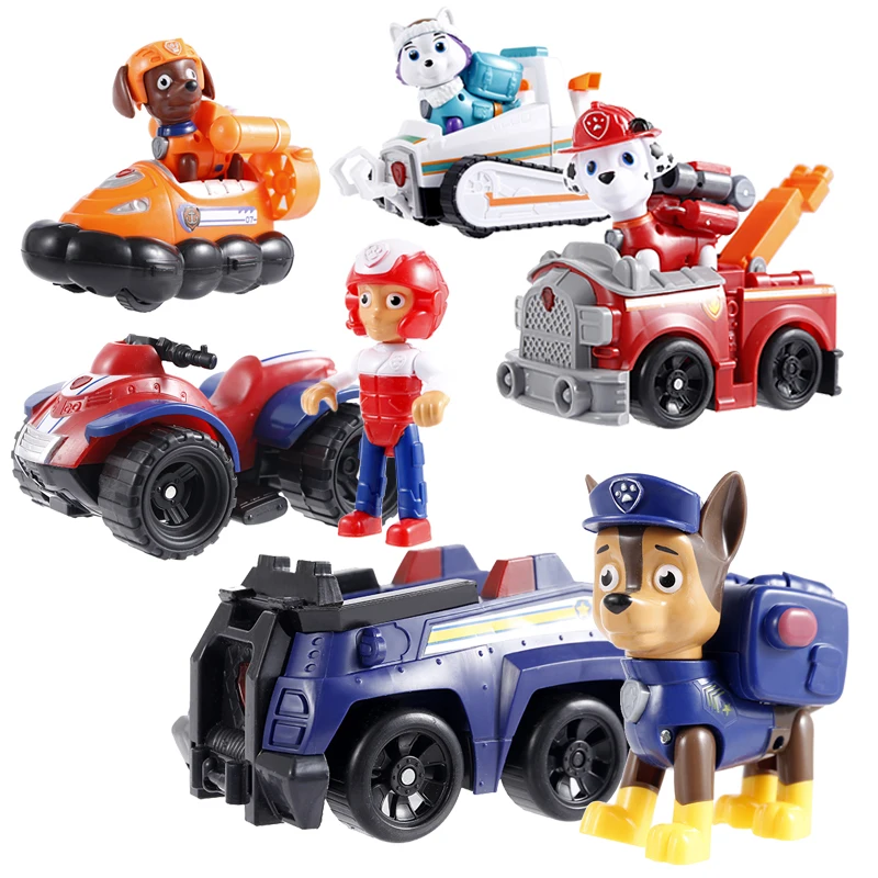 Paw Patrol Dog Toy Tracker щенок оттягивание музыка патруль автомобиль Patrulha Canina игрушки