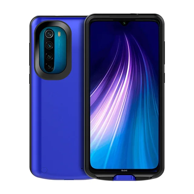 Blue For Note 8 6500 мАч запасной внешний аккумулятор зарядное устройство чехол для Redmi Note 8 чехол для зарядки Coque зарядное устройство чехол s для Redmi Note 8 чехол для питания - Цвет: Blue For Note 8