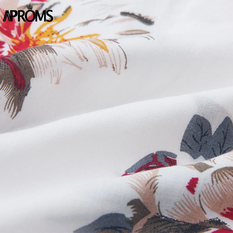 Aproms, рукав-фонарик, Boho, цветочный принт, безрукавка, топы, элегантный, с открытыми плечами, укороченный Топ для женщин, летняя одежда, уличная одежда, футболки, майки