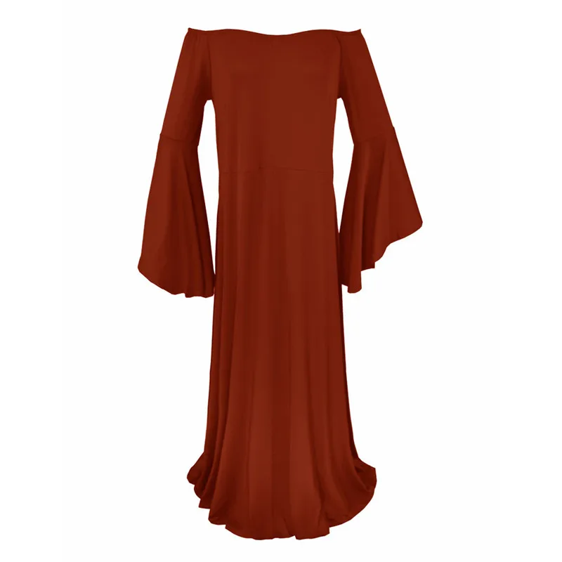 

Women Pregnancy Dress Long Sleeve Shoulderless Maternity Dresses For Photo Shot Soild Pregnant Dress Robe Grossesse Dropshipping