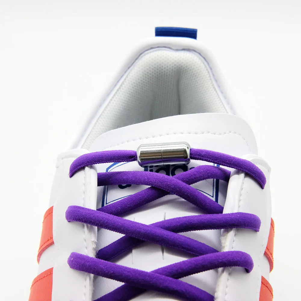 

Шнурки круглые эластичные для кроссовок, 16 цветов, 1 пара