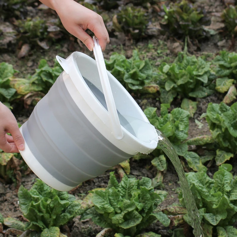 10л портативное складное ведро для рыбалки туризма кемпинга складные ведерки