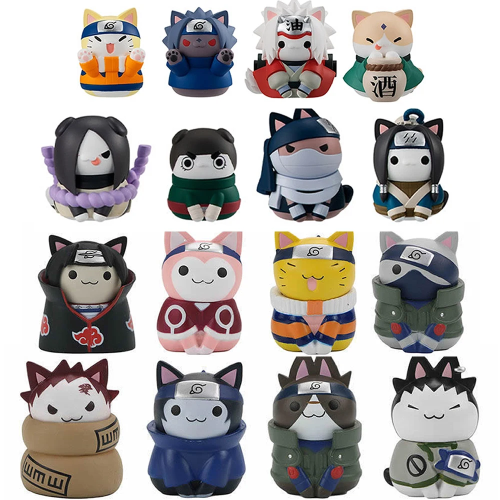 Мультяшное аниме Детская мини фигурка удзумаки Наруто кошка экшн фигурки