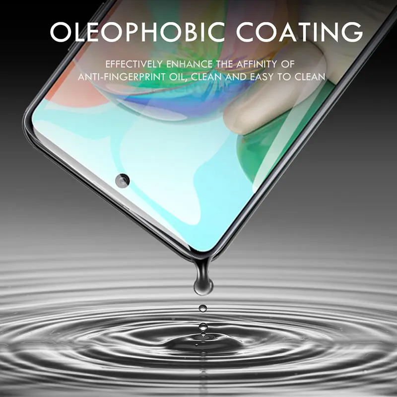 Олеофобное закаленное стекло Защита экрана для Samsung Galaxy A51 A70 A01 A41 A31 A30 A21 A50 A71