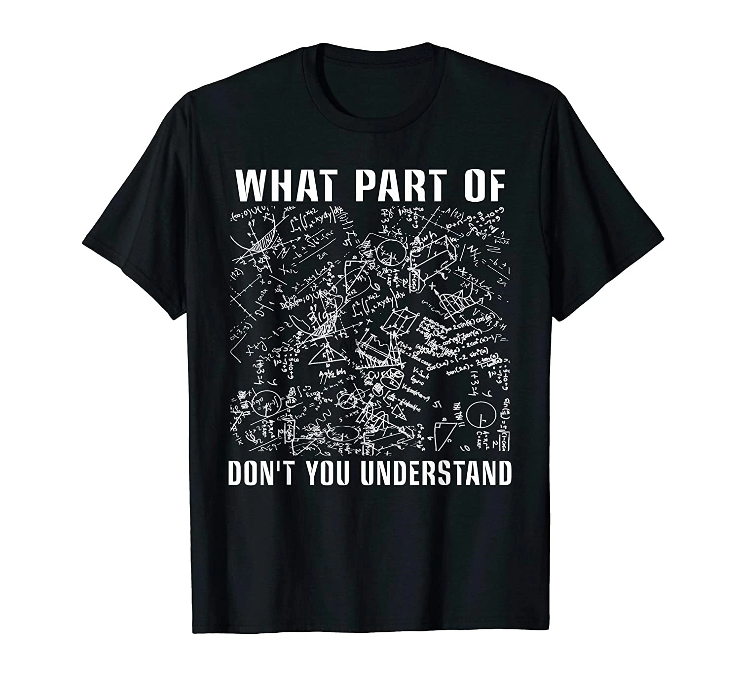 Какая часть вы не понимаете забавная математическая футболка инженера |