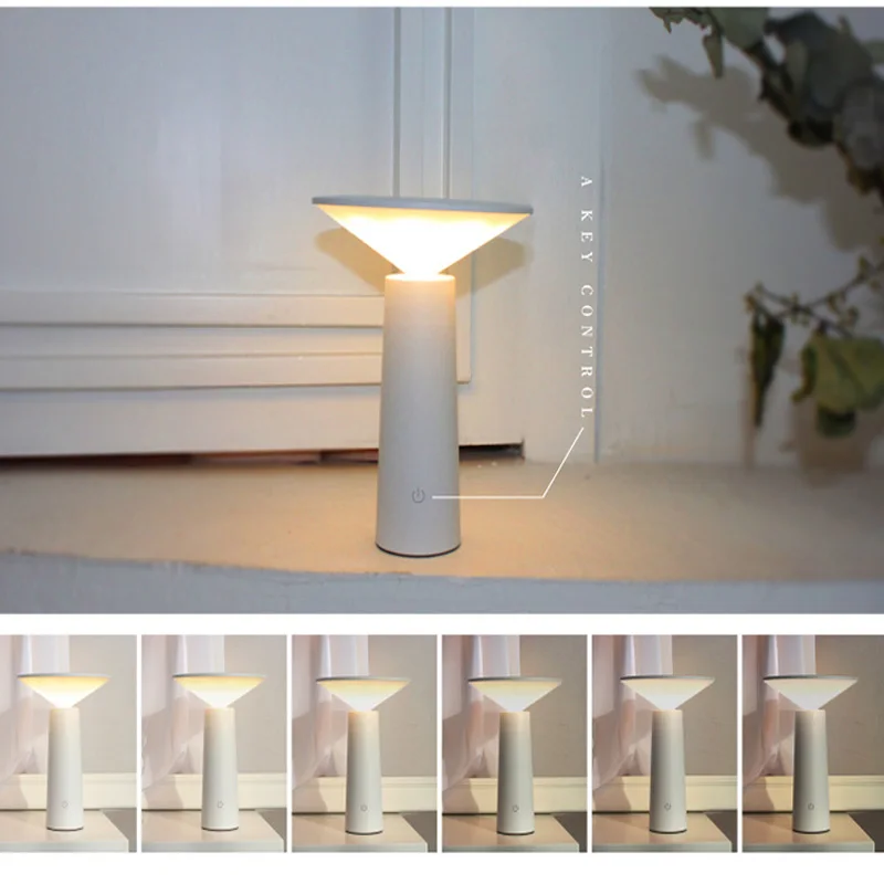 

Новая светодиодный льная светодиодная мини-лампа с сенсорным управлением и плавной регулировкой яркости, настольная лампа для чтения, обуч...