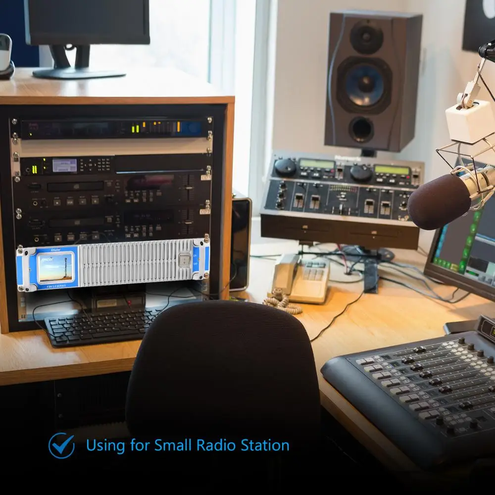 FMUSER ПБП-600W 500W 600 Вт FM RadioTransmitter + FM-DV1 с высоким коэффициентом усиления антенны