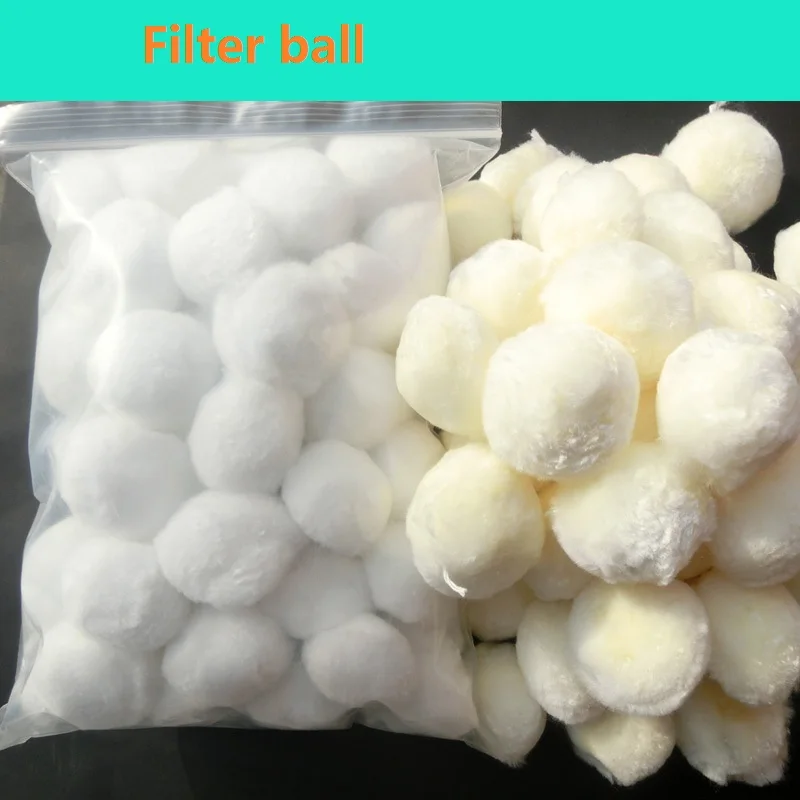 

1kg Fiber ball filter material Sewage filtration Bio culture Purifying water quality Special for aquarium