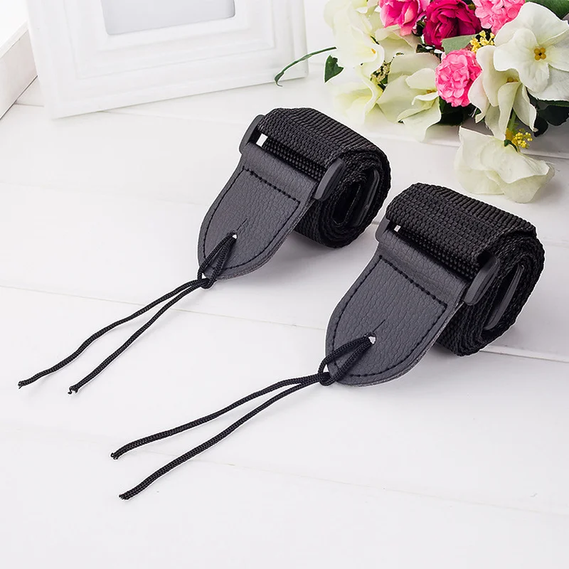 120050mm gitarre strap leder kopf einstellbare schulter riemen für gitarre elektrische gitarren bass gitarre teile zubehör schwarz free glo