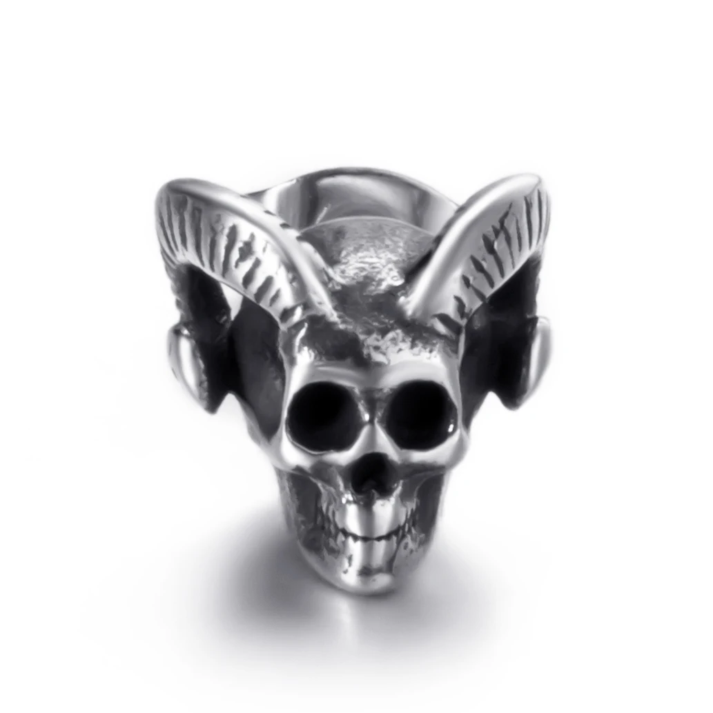 Серьги-гвоздики Baphomet в виде козы сатаны сигила светящегося дьявола демона из