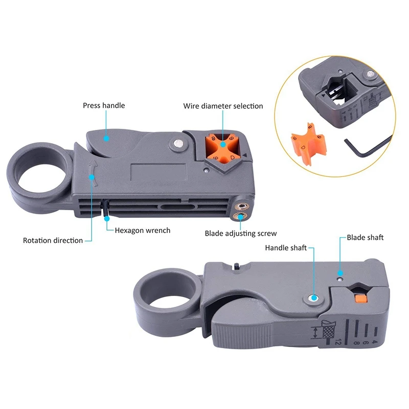 Набор инструментов для сжатия Rg59 Rg6 коаксиальный обжимной инструмент с двойными