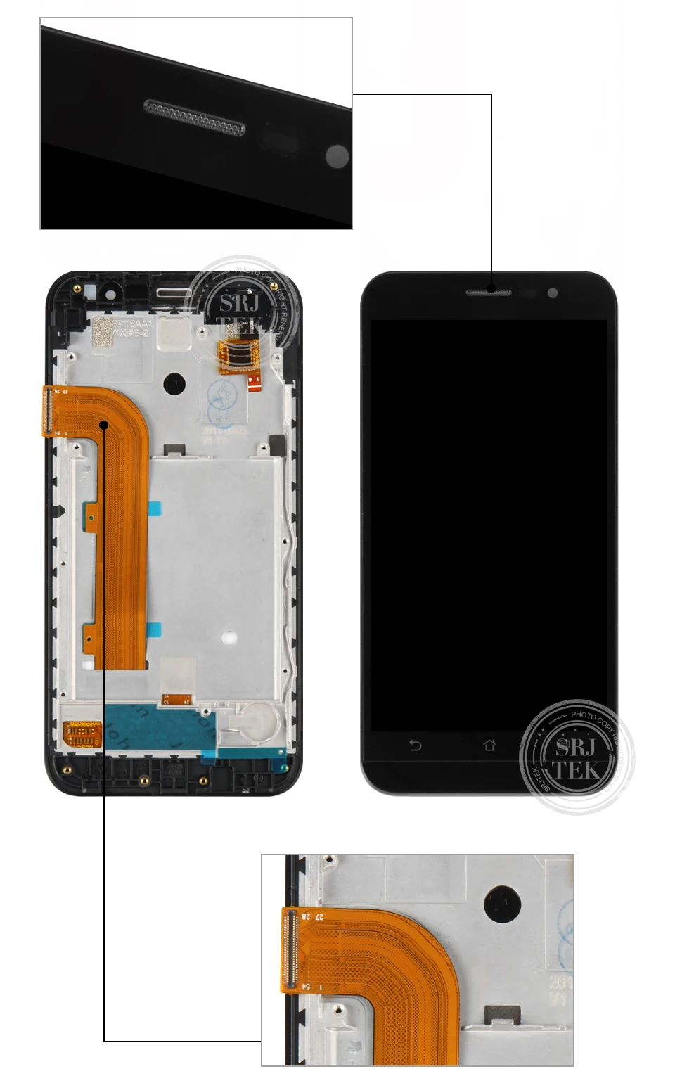 Srjtek для ASUS Zenfone Go ZB500KL lcd X00AD lcd панель сенсорный экран Сенсорное стекло сборка 5," 1280x720 для ZB500KL дисплей