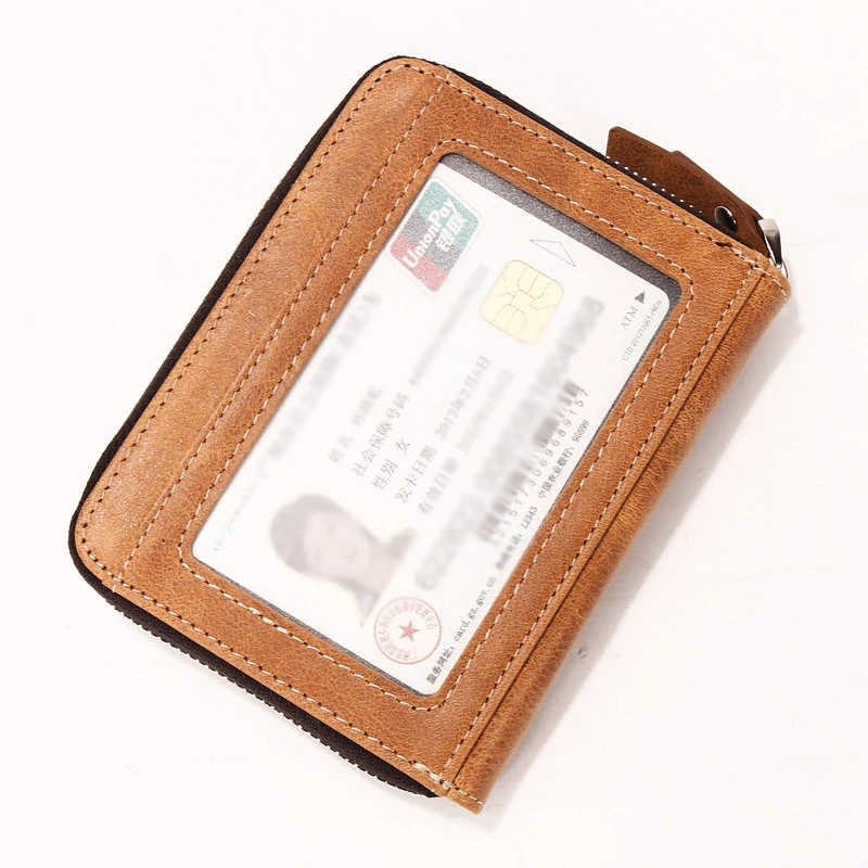 Винтажный кошелек WESTCREEK для карт кожаный женский бумажник кредитных с экраном и
