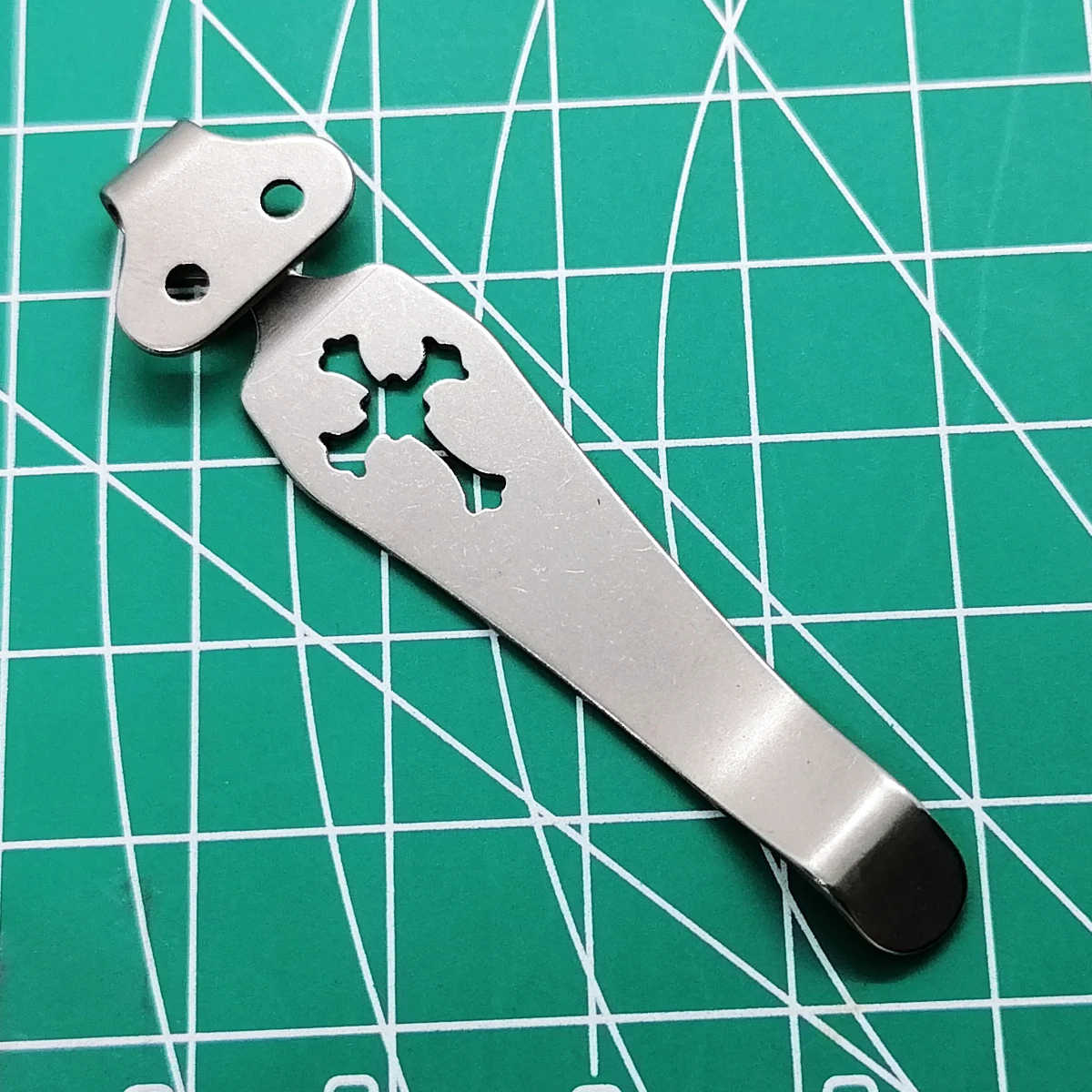 OEM титановый Карманный клип для ножа талии 2 отверстия Spyderco военизированный pm2 c81