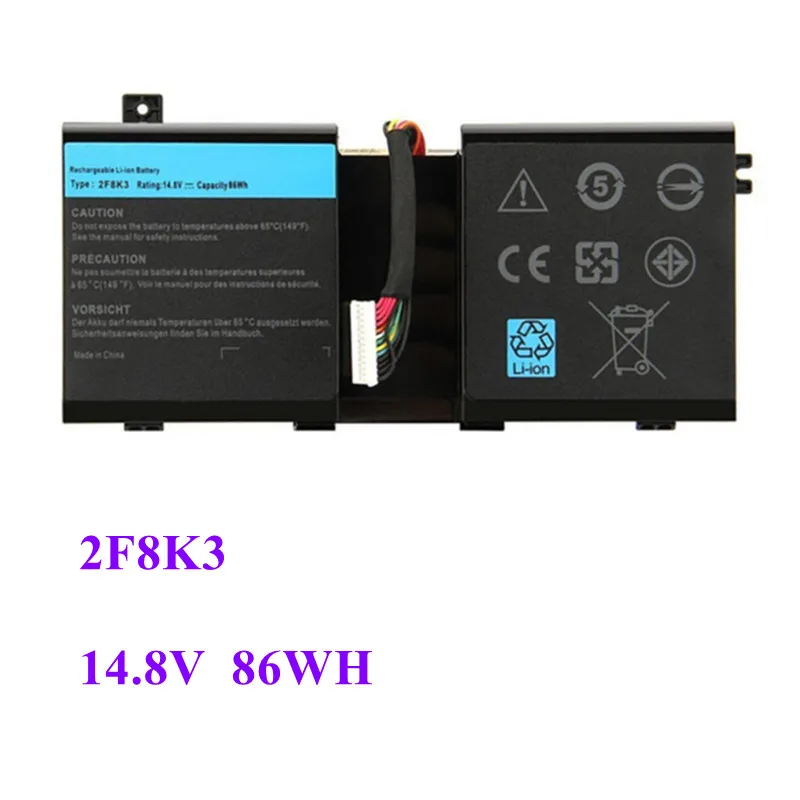 2F8K3 Аккумулятор для ноутбука DELL Alienware 17 18 M17X R5 M18X R1 0KJ2PX KJ2PX G33TT 14 8 в 86 Вт/ч - купить по