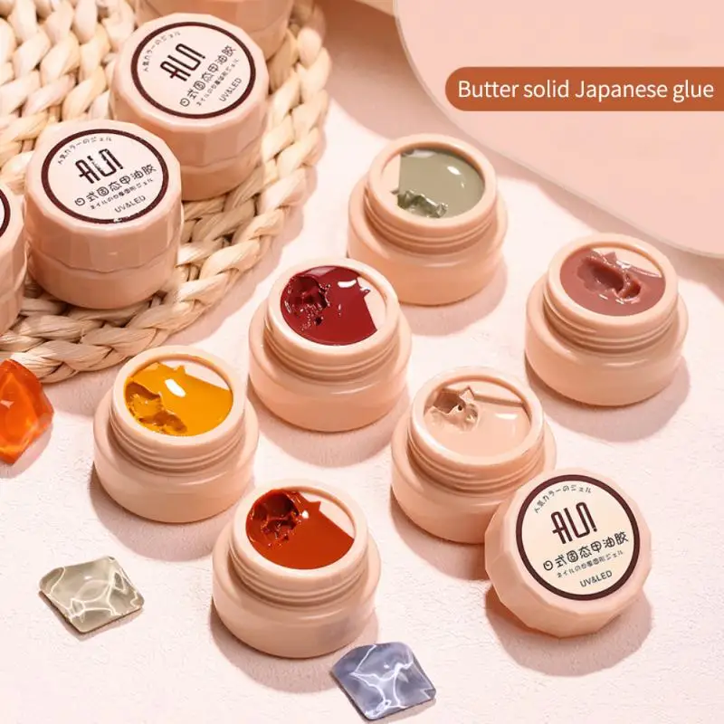 

Elano Clear Nail Varnish Solid UV Gel Nail Polish Japanese Jelly Colorful Nudity Color Soak Off UV LED Nail Art Gel TSLM1 5ml
