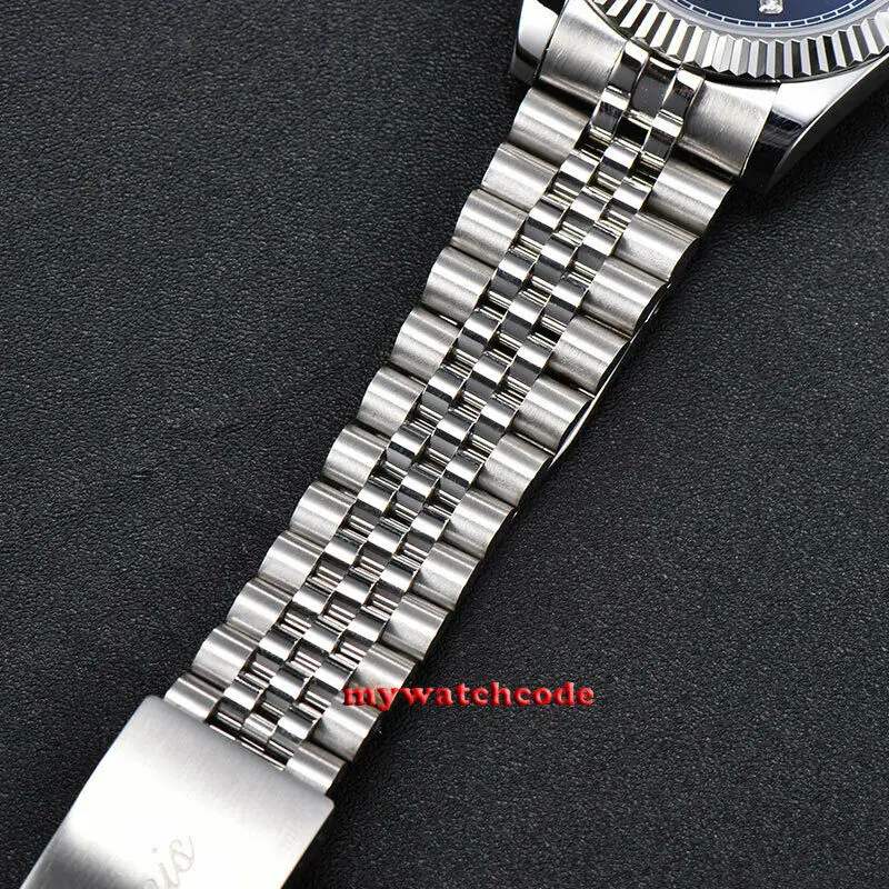 Мужские автоматические часы с синим циферблатом 21 драгоценность 39 5 мм | Наручные