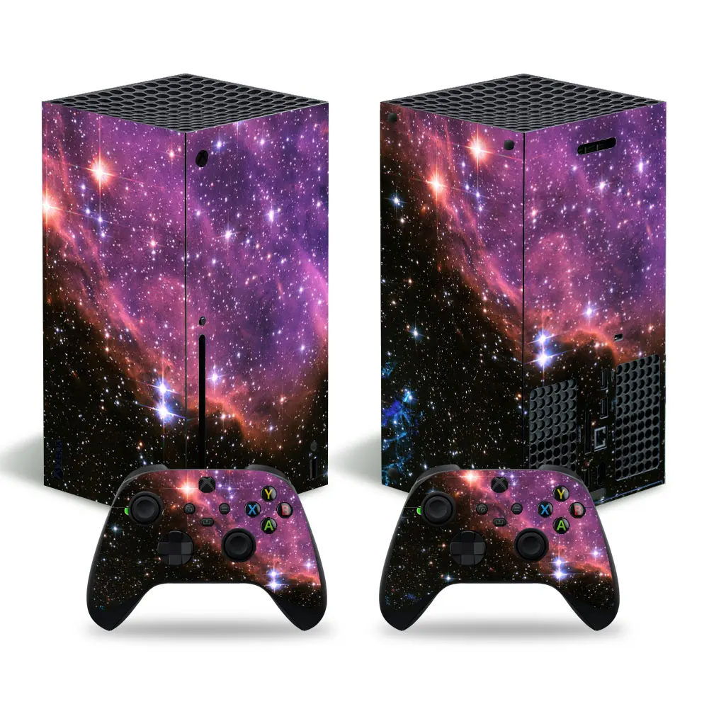 Виниловая наклейка из ПВХ для игровой консоли Xbox серии X + 2 контроллера|Наклейки| |