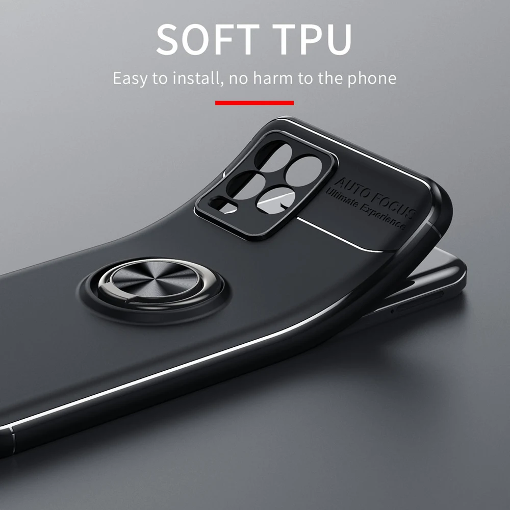 keysion shockproof phone case for realme 8 pro 8i 9 pro 9i ring stand phone back cover for oppo reno7 6 z 5g 5 pro 5 lite 5z 5f free global shipping