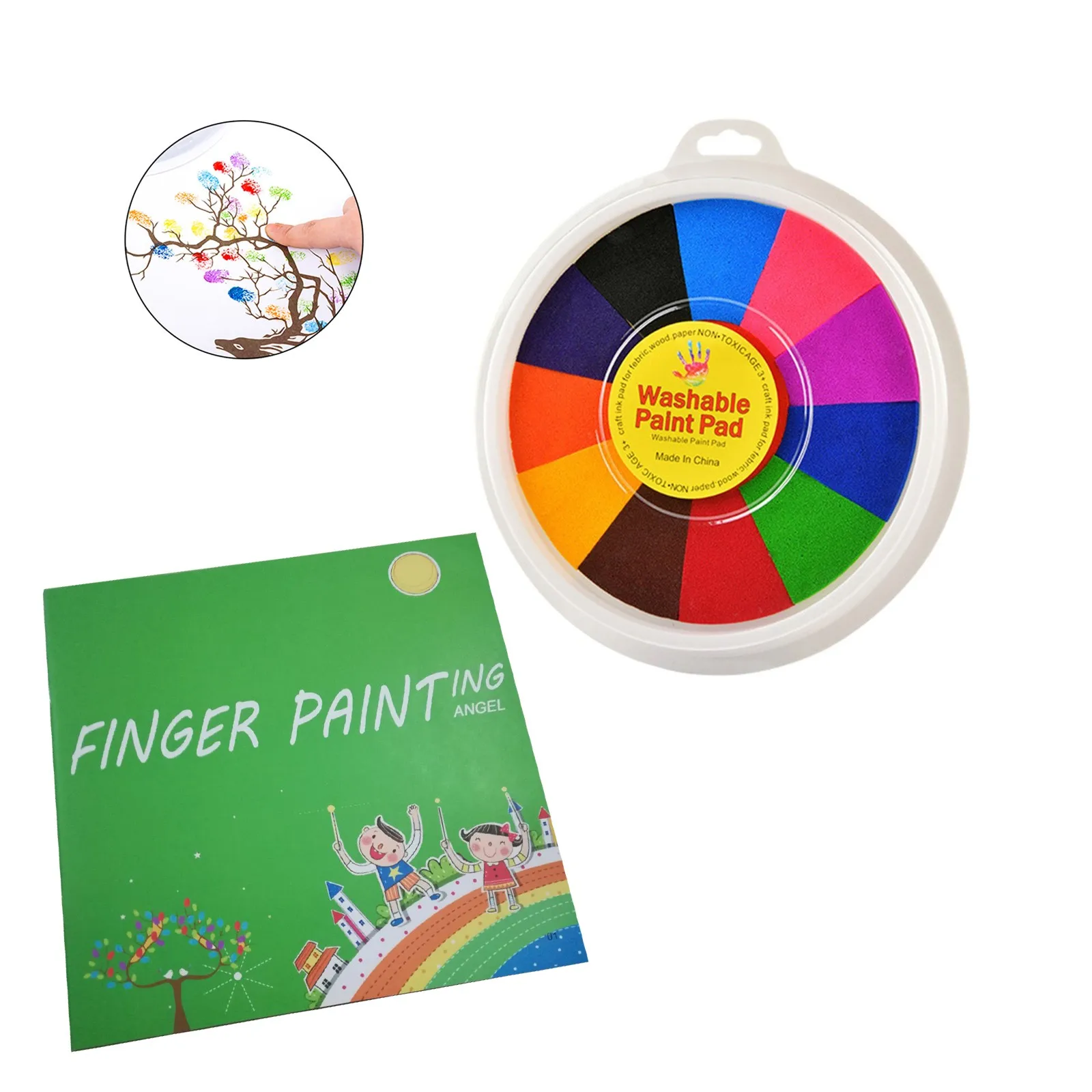 Забавные Пальчиковые краски комплект палец для рисования игрушечные золотые