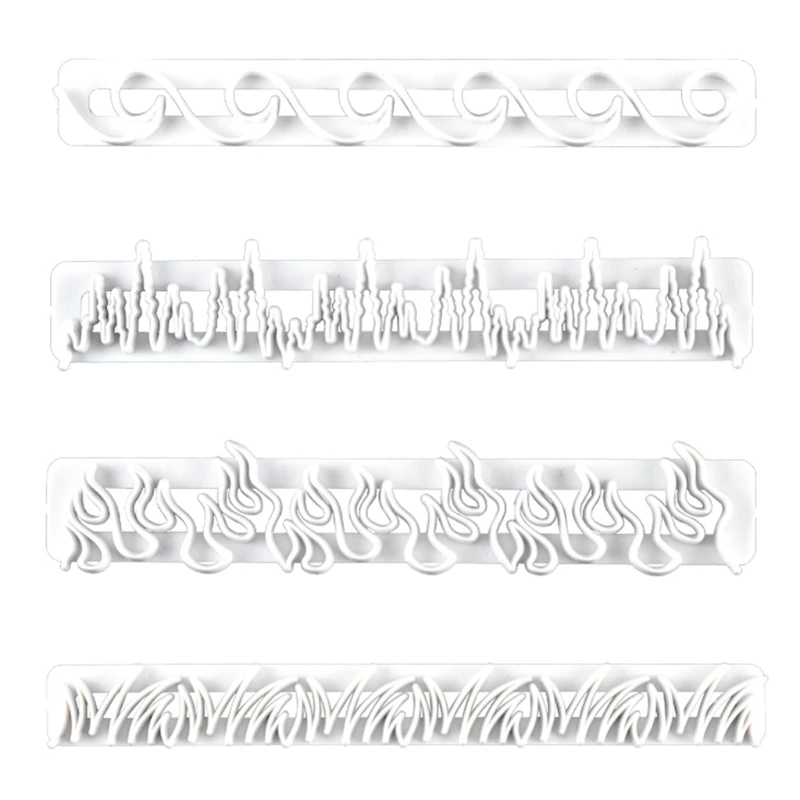 

4pcs/set Plastic Element Fondant Cookie Cutter Cake Mold Chocolate Decorating Tools Baking Accessories