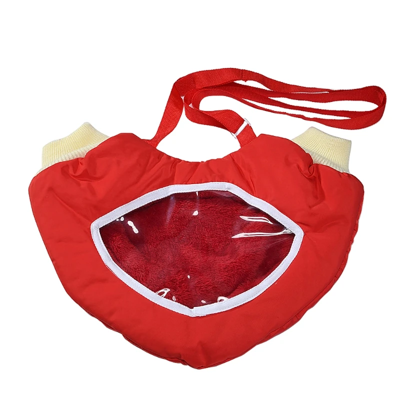 

Cute Red Heart Shape Hand Warm Gloves Wearable Visualization Transparent Window Q1QA
