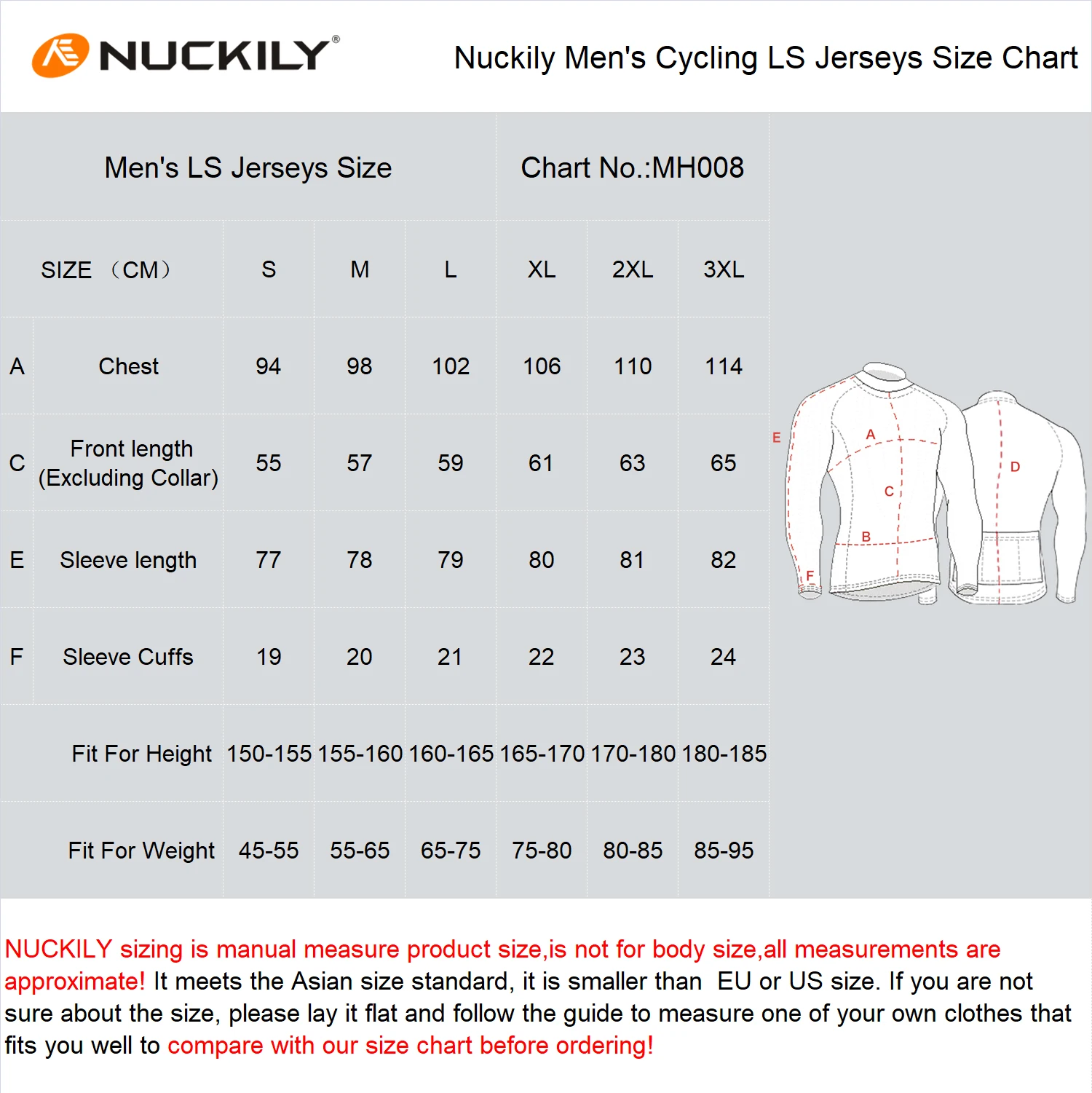 

NUCKILY 2021 Cycling Jersey for Mens Sports Running Long Sleeve Dirt Bike Clothing Shirts MTB Jackets Bicycle Wear Racing Jacket