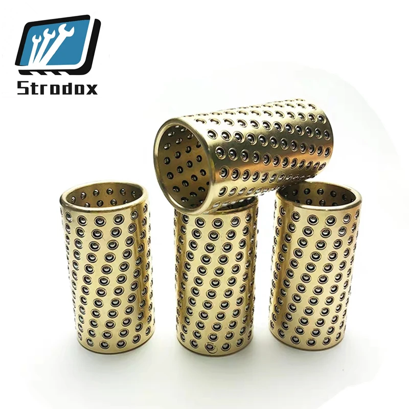

inner diameter 10 12 mm Miniature linear ball guide sleeve Ball Bearing Retainer Rolling Guide Bushing Supporter Brass Alloy CNC