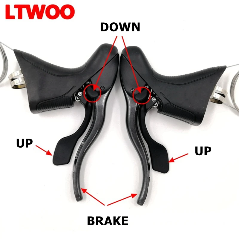 LTWOO R3 2x8 дорога переключатели передач велосипеда & кабель Шестерни тормозной