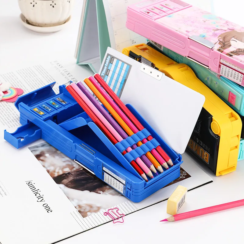 

Deformation pencil case student creative multi-function large-capacity pencil case technology cool school supplies pen case