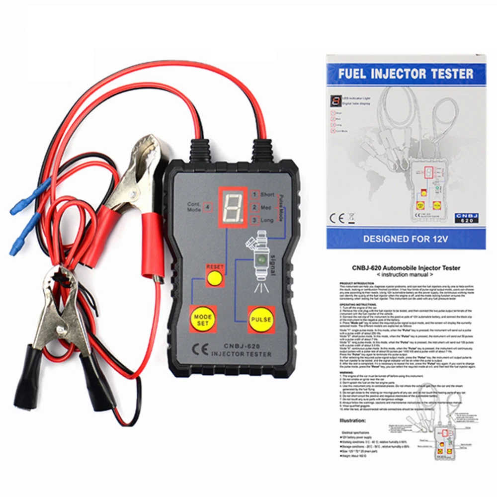 

Professional Injector Tester Fuel Injector 4 Pluse Modes Tester Powerful Fuel System Scan Tool Universally fuel Injector Tester