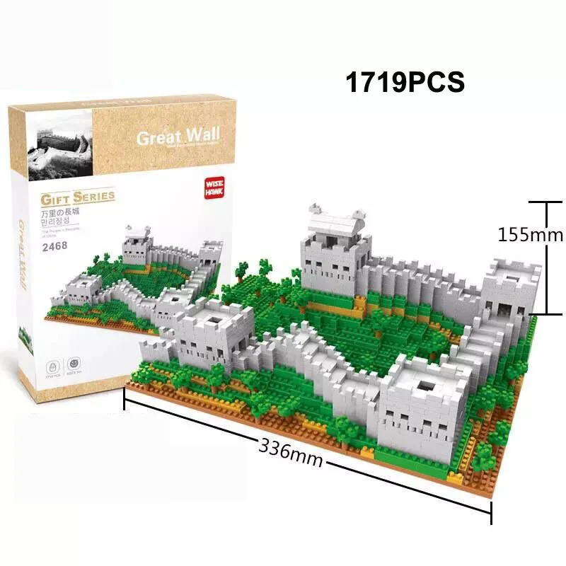 Миниатюрные строительные блоки сборные современное здание известная культура