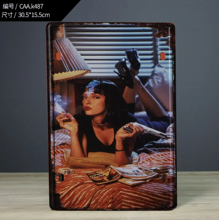 

Bar garage home decoration retro metal car badge plaque retro diversified choice of creative decoration