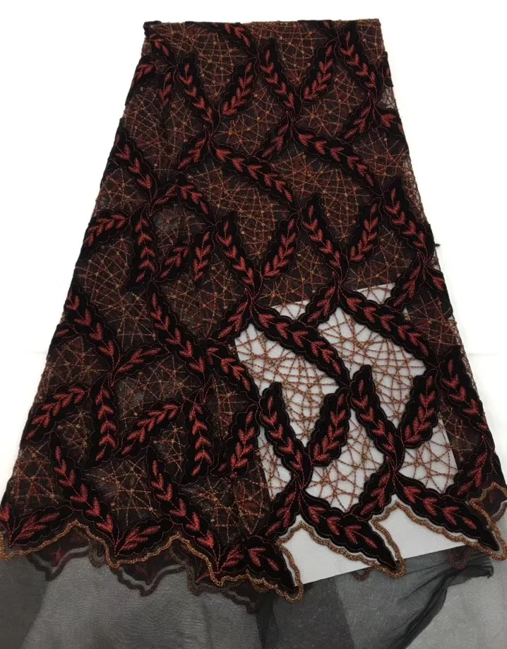 

Free shipping! african cupion lace fabric with nice flower latest high quality african cord laces 2019 for wedding dress RF44