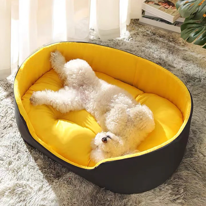 

Very Soft Luxury Dog Bed Kennel Cat House Pet Cozy Cushion Pet Basket Puppy For Sofa Lounger Small Medium Dogs Beds Pillow Mat