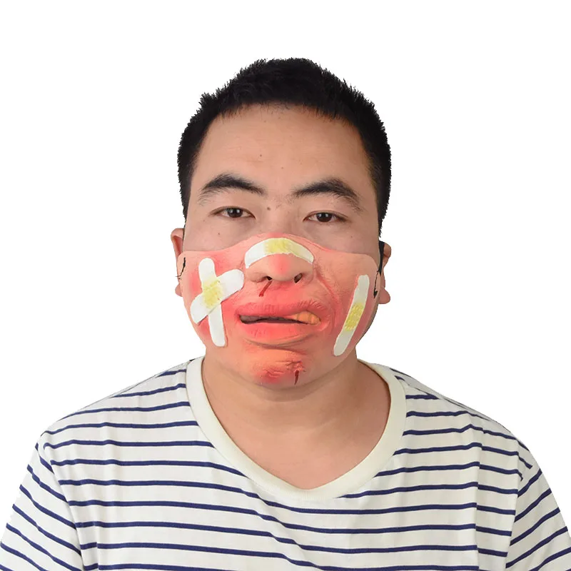 Косплэй половина уход за кожей лица маска для взрослых вечерние латексная клоун