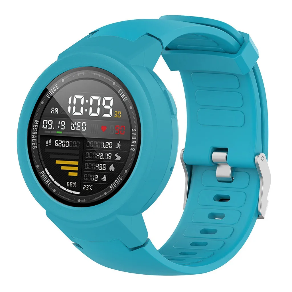 Силиконовый ремешок для часов + ТПУ защитный чехол Huami Amazfit Verge Youth Watch модный