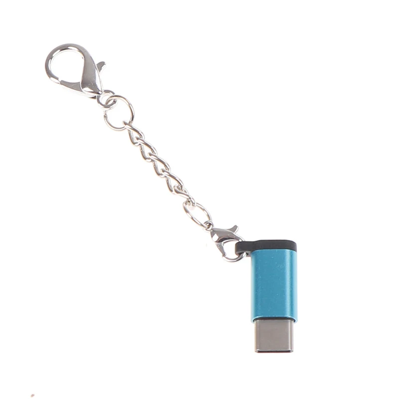 17 6*11 3 мм Алюминий USB-C к Micro USB адаптер брелок Тип с разъемами типа C и разъем |