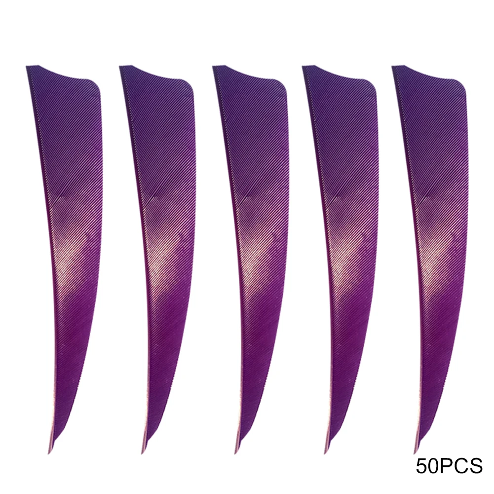 

50Pcs 4inch Right Wing Turkey Feather Arrow Fletching Archery Hunting Accessory