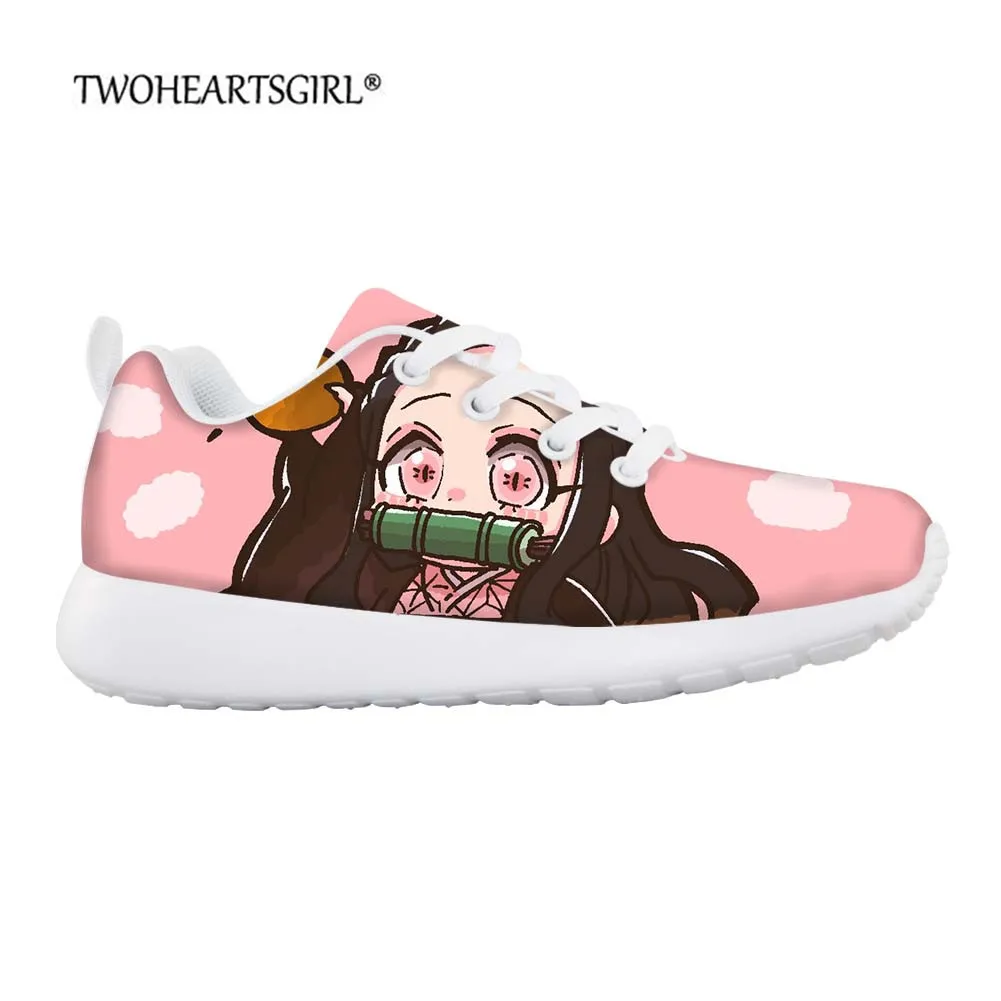 

Kawaii аниме детская обувь кроссовки с мягкой подошвой лезвие дьявола повседневные Нескользящие кроссовки Милая обувь для малышей для девоче...