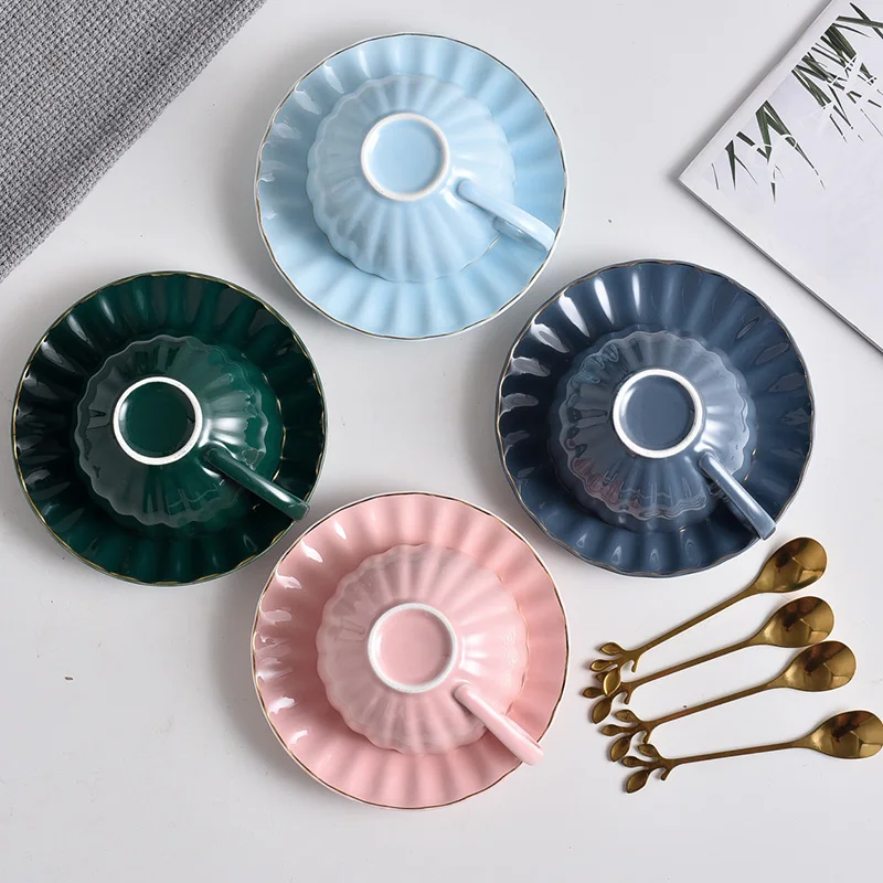 Роскошный Европейский чайный набор элегантная креативная керамическая чашка в