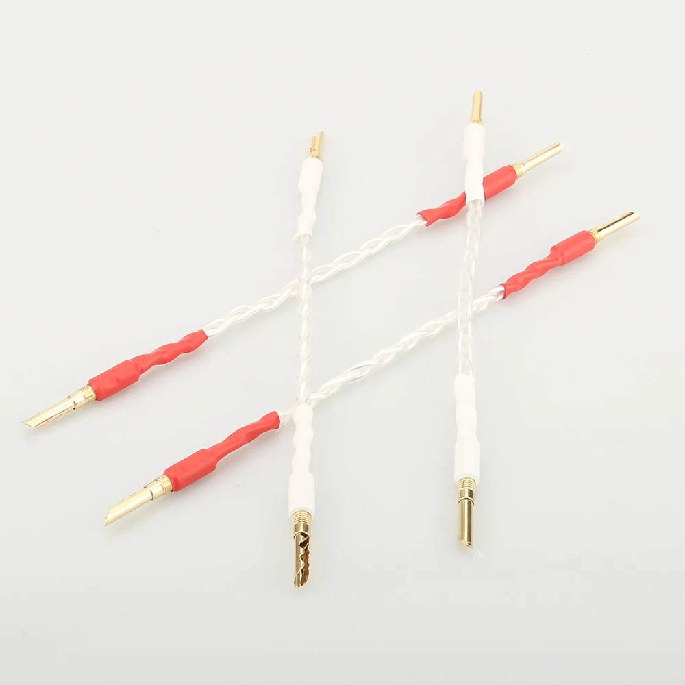 1 компл. Hi-End аудио посеребренный Джампер кабель hifi динамик перемычка Кабель