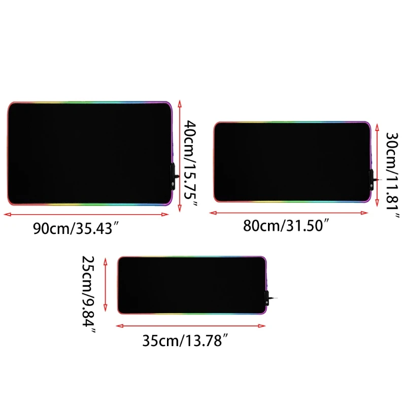 

RGB Gaming Mouse Pad - Large Extended 13 Lighting Mode LED Soft Mouse Pad